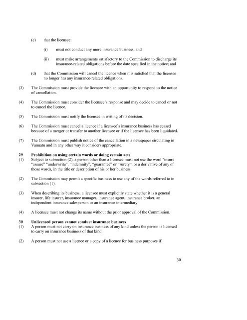 Insurance Act No.54 of 2005 - Vanuatu Financial Services ...