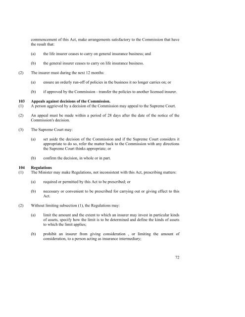 Insurance Act No.54 of 2005 - Vanuatu Financial Services ...