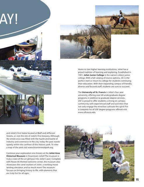 Joliet Visitors Bureau Magazine -  VisitJoliet