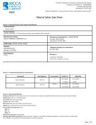 MSDS Material Safety Data Sheet - Weber Scientific