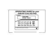 Napco Gemini LCD Keypad - Microtec