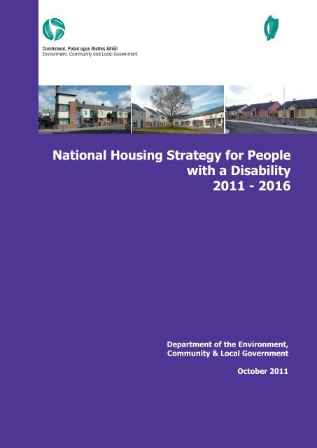 National Housing Strategy for People with a Disability 2011 - 2016