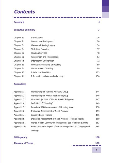 National Housing Strategy for People with a Disability 2011 - 2016