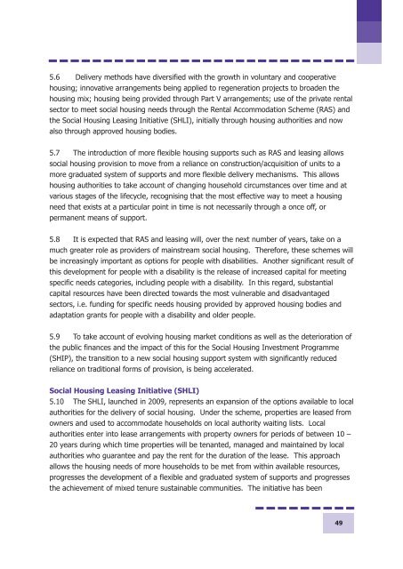 National Housing Strategy for People with a Disability 2011 - 2016