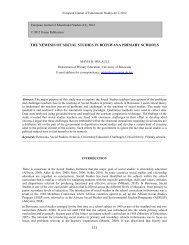 The Nemesis of Social Studies in Botswana Primary schools