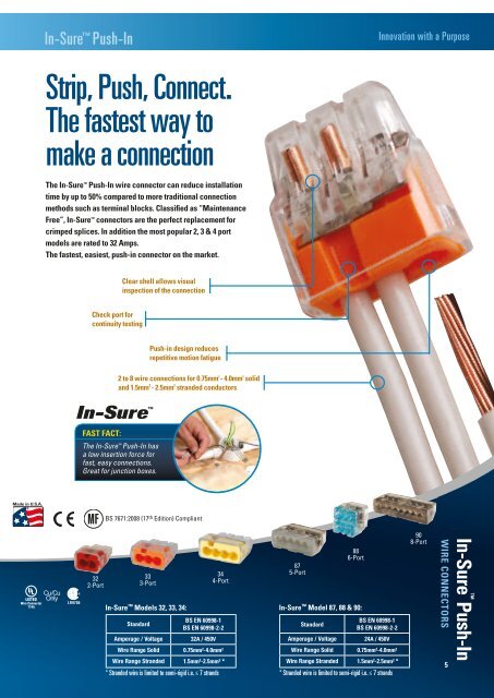 Wire Connector Brochure UK - Trend Communications Ltd.