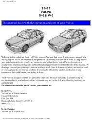 2002 Volvo S40 & V40 - Volvoosad.com