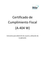 Certificado de Cumplimiento Fiscal (A-404 W) - Arba