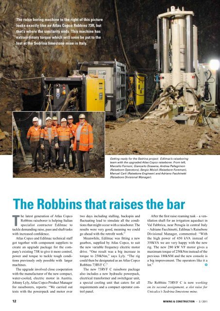 New life for Canadian mine - Atlas Copco