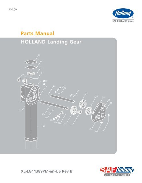 Parts Manual HOLLAND Landing Gear - CBS Parts Ltd.