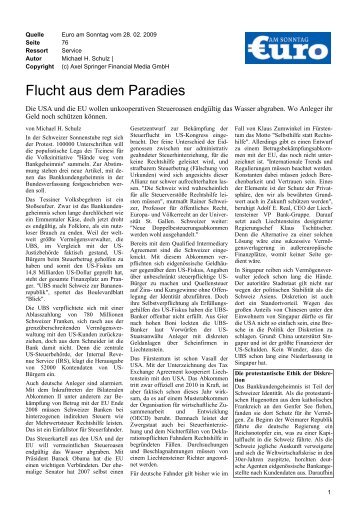 Flucht aus dem Paradies