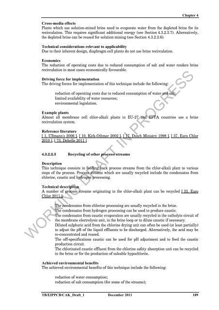 (BAT) Reference Document for the Production of Chlor-alkali ...