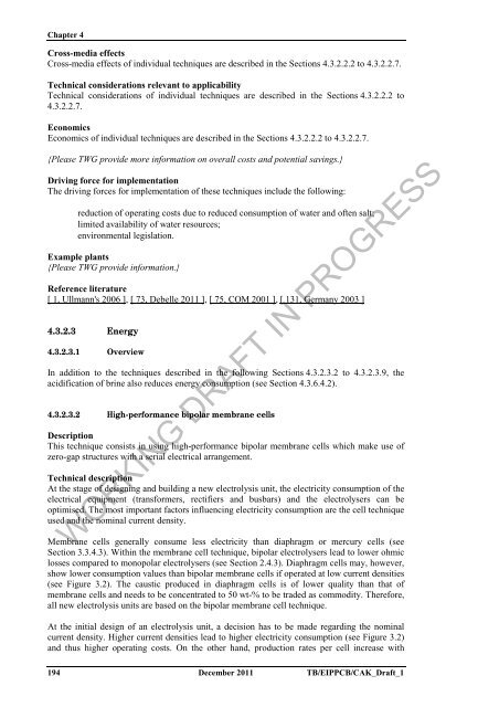 (BAT) Reference Document for the Production of Chlor-alkali ...