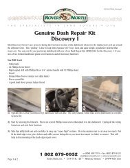 Genuine Dash Repair Kit Discovery I 1 2 3
