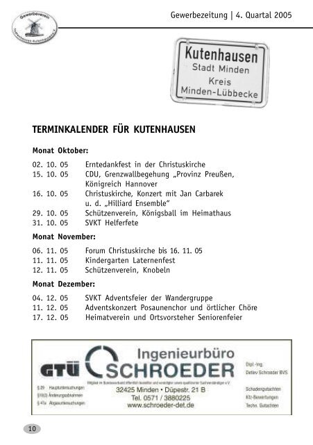 Nr. 4 2005 - Gewerbeverein Todtenhausen-Kutenhausen eV