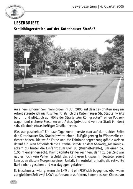 Nr. 4 2005 - Gewerbeverein Todtenhausen-Kutenhausen eV