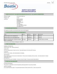 SAFETY DATA SHEET EVO-STIK INTUCRYLIC - Safety Industries