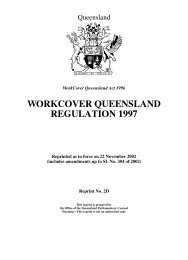 WORKCOVER QUEENSLAND REGULATION 1997 - Q-Comp