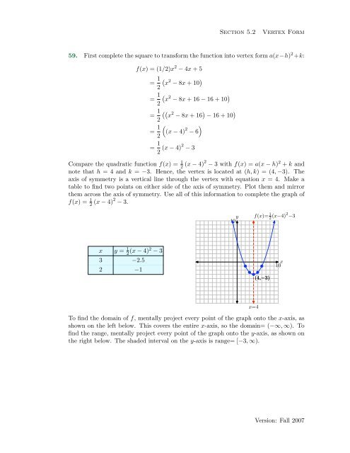 Chapter 5: Exercises with Solutions