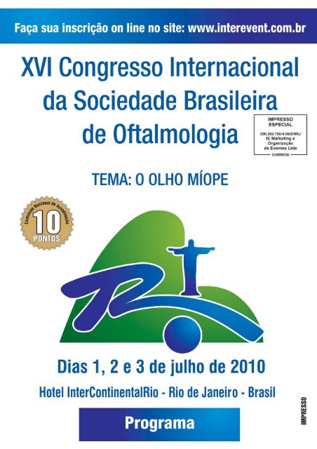 XVI Congresso Internacional da Sociedade Brasileira de Oftalmologia