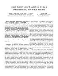 Brain Tumor Growth Analysis Using a Dimensionality Reduction ...