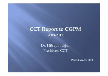 CCT Report to CGPM - BIPM