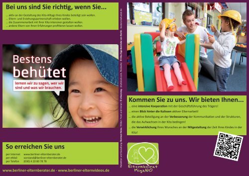 zum Flyer des Elternbeirates - Kindergärten NordOst