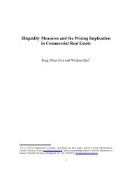 Illiquidity Measures and the Pricing Implication in Commercial Real ...