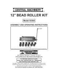 12â bead roller kit - Harbor Freight Tools