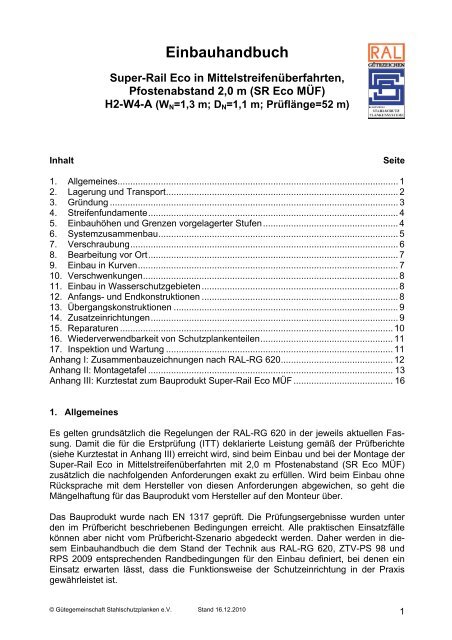 Einbauhandbuch-SR Eco MÃF