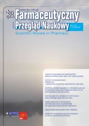 PokaÅ¼ caÅy numer - FPN - Farmaceutyczny PrzeglÄd Naukowy