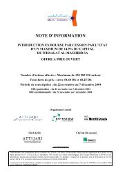 Note d'information dÃƒÂ©finitive (CDVM) - Maroc Telecom