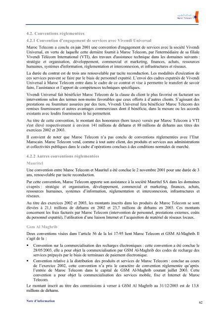 Note d'information dÃƒÂ©finitive (CDVM) - Maroc Telecom