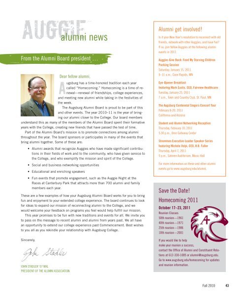 this PDF for more - Augsburg College