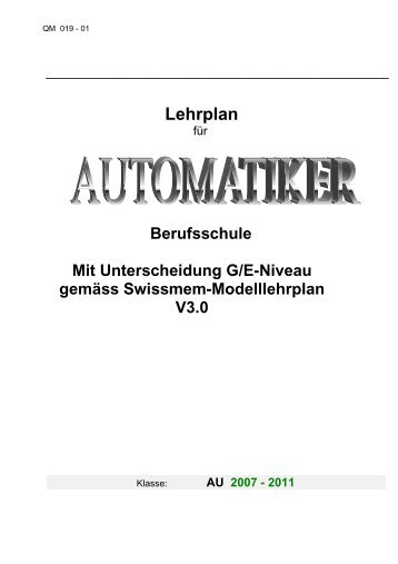 Lehrplan - msw-winterthur