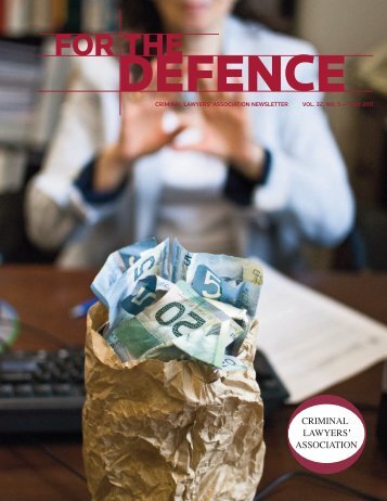 criminal lawyers' association newsletter vol. 32 ... - Westlaw Canada