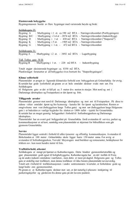 Seilduksgata 25 og 31 Reguleringsforslag til offentlig ettersyn - Plan