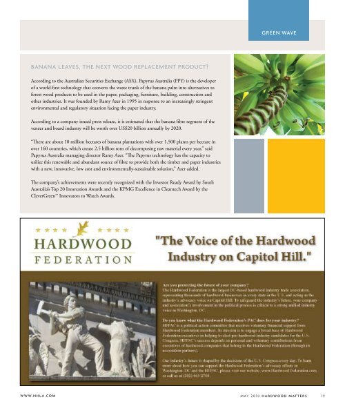 Hardwood Matters - National Hardwood Lumber Association