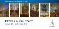 Mitten in der Stadt - 3/2013 - Offene Kirche Sankt Nikolai zu Kiel