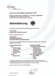 Akkreditierung zum Download - der Trescal GmbH.