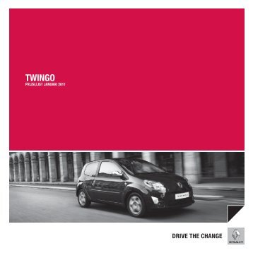 Renault Twingo prijslijst 2011 (PDF) - Stichting Twingo Club