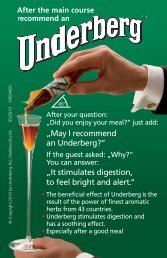 Gastro-Greencard Download - Underberg