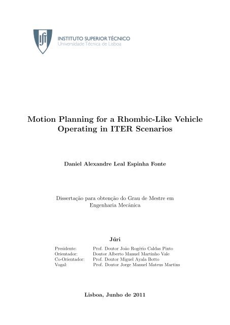 Motion Planning for a Rhombic-Like Vehicle Operating in ITER ...