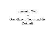 Semantic Web â Grundlagen, Tools und die Zukunft