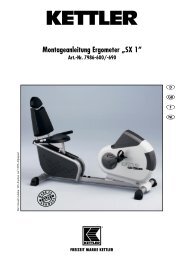 Montageanleitung Ergometer âSX 1â - Sport-Thieme