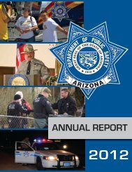 2012 DPS Annual Report - Arizona Department of Public Safety