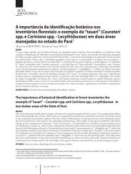 Artigo em PDF - Revista Acta Amazonica - Inpa