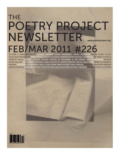 Download PDF - The Poetry Project