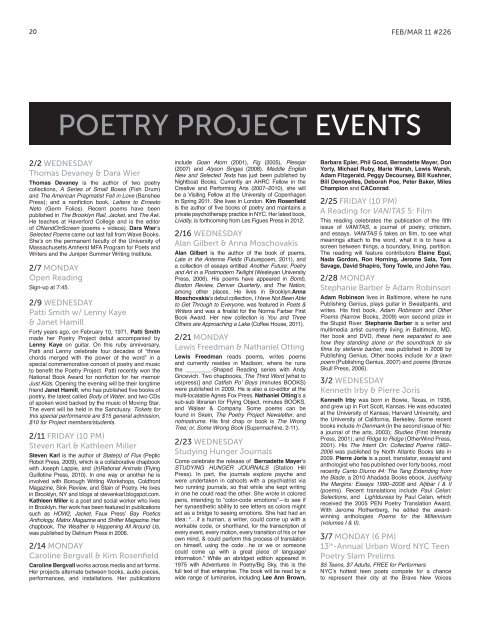 Download PDF - The Poetry Project