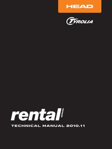 RENTAL Manual 2010 Engl. - Tyrolia
